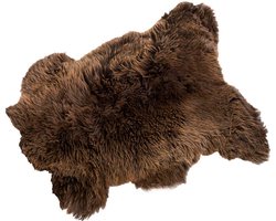 Weltevree | Sheepskin | Schapenvacht Stoelkussen, Schapenvachten Vloerkleed | Bruin | Natuurlijk Wol van Tesselaar Schapen