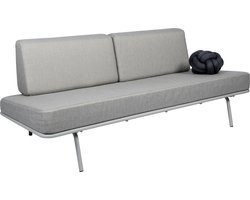 Weltevree | Sofabed | Ligbed Tuin, Zonnebed, Loungebed Buiten Loungebank | Tuinmeubel | Waterdicht | Max, 250 Kg | Lichtgrijze Kussens & Grijs Frame