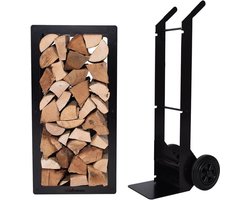 Weltevree | Woodstock set | Trolley & Hout Opslag, Houtberging | Zwart