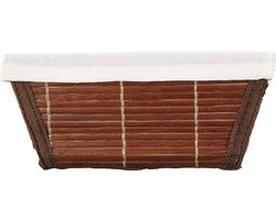 WENKO 21636100 opbergmand Bamboo M bruin - badmand, bamboe, 19,5 x 9 x 15 cm