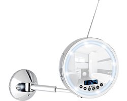 Wenko 21822100 Imperial LED-wandspiegel, 25,5 x 19,5 x 41,5 cm