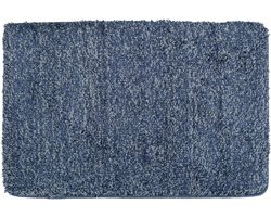 Wenko 23100100 Badmat, Blauw, Polyester Blend, 60 x 90 x 3 cm