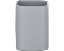 Wenko Badkamerbeker Hexa 6,5 X 9 Cm Keramiek Matgrijs