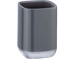 Wenko Badkamerbeker Masone 10,5 X 7,5 Cm Polystyreen Grijs