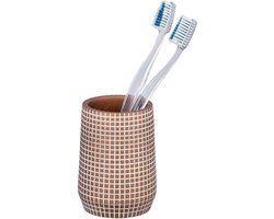 Wenko Badkamerbeker Ohrid 10 Cm Polystyreen Brons/wit