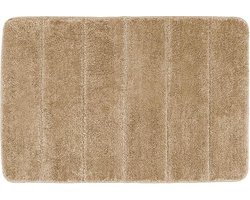 Wenko Badmat Steps 60 X 90 Cm Polyester Lichtbruin