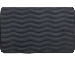 Wenko Badmat Waves 50 x 80 cm Antraciet
