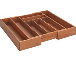 Wenko Bamboe bestekbak - 30 - 42 cm - Uitschuifbaar
