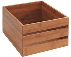 Wenko Bamboe kistje - 24 x 28 x 15 cm (M) - Stapelbaar
