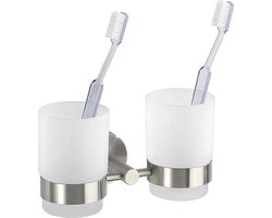 Wenko Bekerhouder 17,5 X 9,5 Cm Rvs Matzilver 2 Stuks