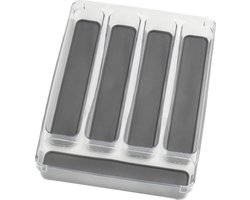 Wenko Bestekbak 23 X 32,5 X 4,5 Cm Transparant/grijs