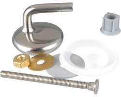 Wenko Bevestigingsset Wc-bril 10 X 10 Cm Rvs Zilver 8-delig