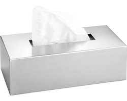 WENKO Box voor tissues RVS mat - Tissuebox - Tissuehouder - Zakdoekendoos