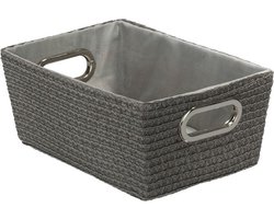 Wenko Chromo 12x19.5x28cm PP katoen met chroom grijs