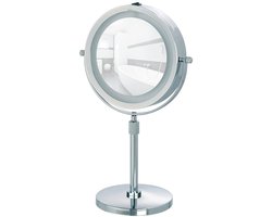 Wenko Cosmeticaspiegel Lumi Led 21 X 38-49 Cm Staal Chroom
