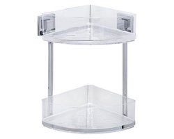 Wenko Douche- En Badrekje 28 Cm Rvs Zilver/transparant