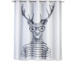 Wenko douchegordijn | Mr Deer Flex | 180 x 200 | Textiel | anti-schimmel