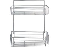 Wenko Doucherek Avesta 32 X 38 X 12 Cm Chroom Zilver 2-delig