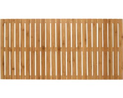 WENKO Douchevlonder 50x50cm bamboe - FSC hout - Badmat Indoor & Outdoor - Douchemat