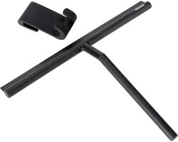 WENKO Extra brede douchewisser Mola XXL 32cm RVS zwart, met ophanghaak - Raamwisser - Trekker douche