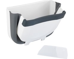 Wenko gft wit afvalbakje aanrecht met schraper