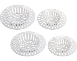 Wenko Gootsteenzeef 6/7 Cm Kunststof Wit 4 Stuks