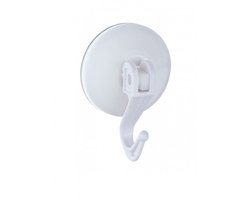 Wenko haak met zuignap wit 2st.