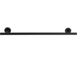 WENKO Handdoekhouder Bosio Uno RVS zwart mat 60cm breed - Handdoekrek - Handdoekenrek - Handdoekstang