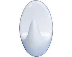 Wenko Kleefhaken 4x2x2.5cm Kunststof Chroom