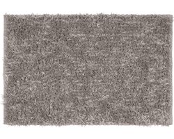 WENKO Lanas bath mat, durable shower mat made from recycled PET bottles in sheep's wool look with non-slip bottom, mat washable up to 40 °C, (W x H) 60 × 90 cm, taupe