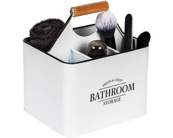 Wenko Metalen badkamer bakje - Open - met sorteervakken