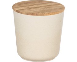 Wenko Opbergpot Bondy 500 Ml Keramiek/bamboe Crème
