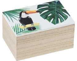 Wenko Opslagdoos Tucan 10 X 8 Cm Hout Groen