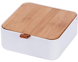 Wenko Organizer Bovisa 14 X 5,5 X 14 Cm Wit/naturel