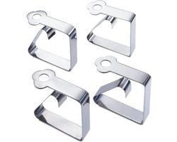 Wenko Tafellaken Clips 23,5 Cm Rvs Zilver