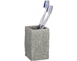 Wenko Tandenborstelbeker Graniet 6.5 cmx10.6 cm Grijs
