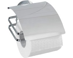 Wenko Toiletrolhouder Turbo-loc-systeem 13 Cm Rvs Zilver