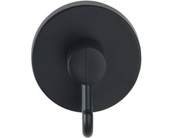 WENKO Vacuum-Loc Handdoekhaken 2 stuks mat zwart - Wandhaak - Handdoekhouder - Handdoekhaakjes - Bevestigen zonder boren