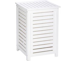 Wenko Wasmand Oslo 45 X 65 Cm Hout Wit 2-delig