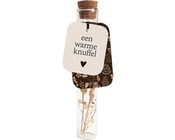 Wensbuisje met droogbloemen - Een warme knuffel