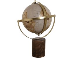 Wereldbol Home ESPRIT Gouden Natuurlijk Licht Roze Vintage 28 x 20 x 39 cm