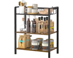 Werkblad Mini-rek Keukenrek Staand - Organizer voor Keuken Badkamer Werkkamer - Kantoor Entree koffie rek