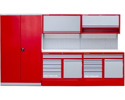 Werkplaatsmeubilair 3,3M met kast MW Tools PRACO255K