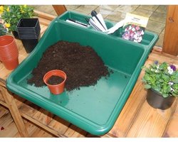 Werkschaal compact - kunststof groen