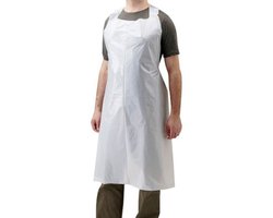 Werkschort Wegwerp Schorten Wit 100 stuks | Wegwerpschort | PP jasschort | Medisch Schort | Schort voor bezoekers/patiënten/personeel