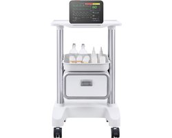 Werktafel Van Roestvrij Staal, 61 X 30 X 96,5 cm, Draagvermogen 227 Kg, 4 Wielen, 3 Verstelbare Hoogtestanden, Robuuste Voedselbereidingstafel voor Restaurants, Zilverkleurig