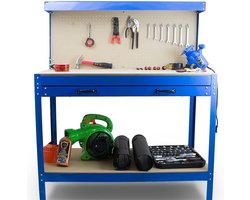 Werktafel / werkbank - 115 x 55 x 140cm - Incl. lade & gereedschapswand