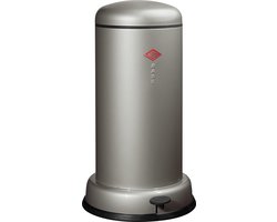 WESCO Baseboy Prullenbak met Soft Close | 20 Liter | Metaal - Nieuwzilver | Pedaalemmer