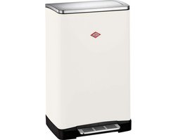 WESCO Big Double Boy Afvalscheider | 36 Liter | Duo Pedaalemmer (2x18 Liter) | Metaal - Mat zand | Prullenbak