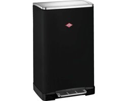WESCO Big Double Boy Afvalscheider | 36 Liter | Duo Pedaalemmer (2x18 Liter) | Metaal - Matzwart | Prullenbak